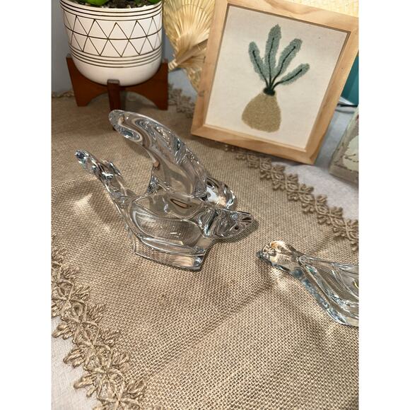 Vintage Princess House Crystal Bird Candy Dish Bundle Set Lot Home Accent Decor - Picture 11 of 11